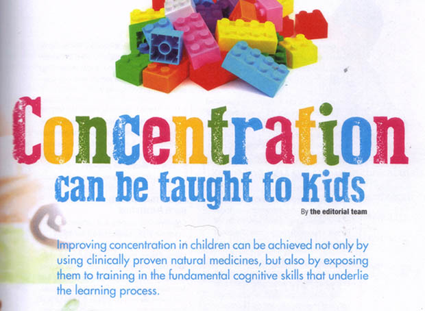 Concentration Can Be Taught To Kids
