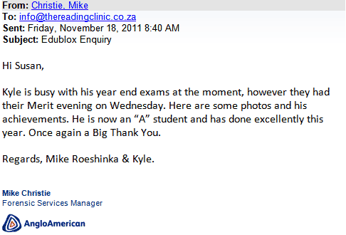 Mike Christie's eMail