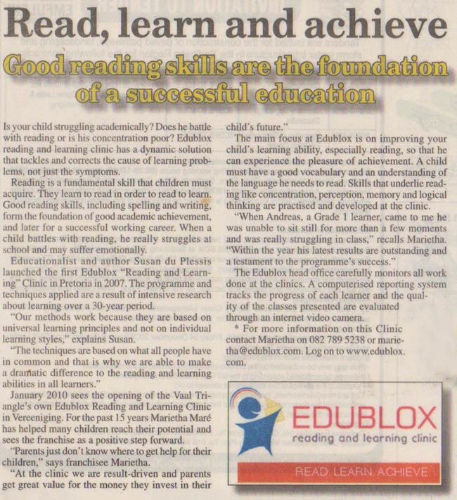 Edublox: Read, learn and achieve