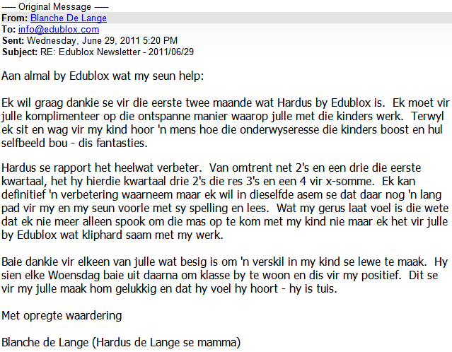 Blanche De Lange se ePos