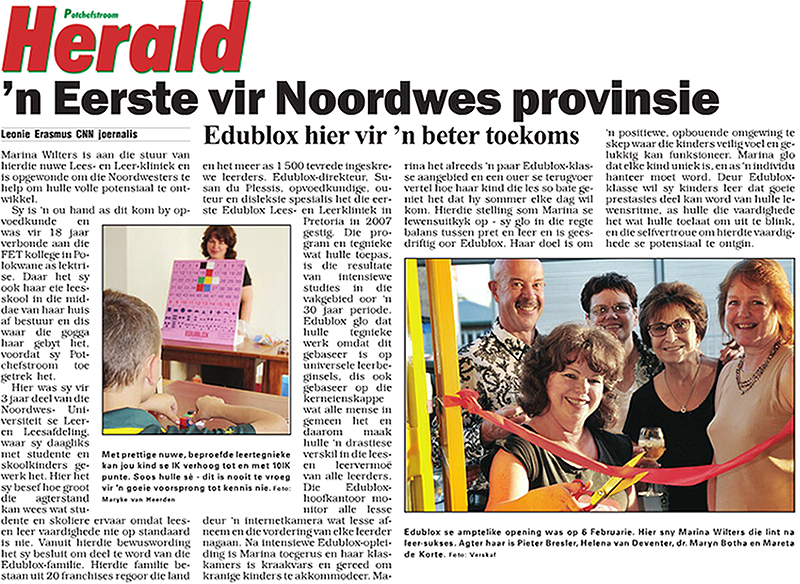 Potcheftroom Herald in Februarie 2014